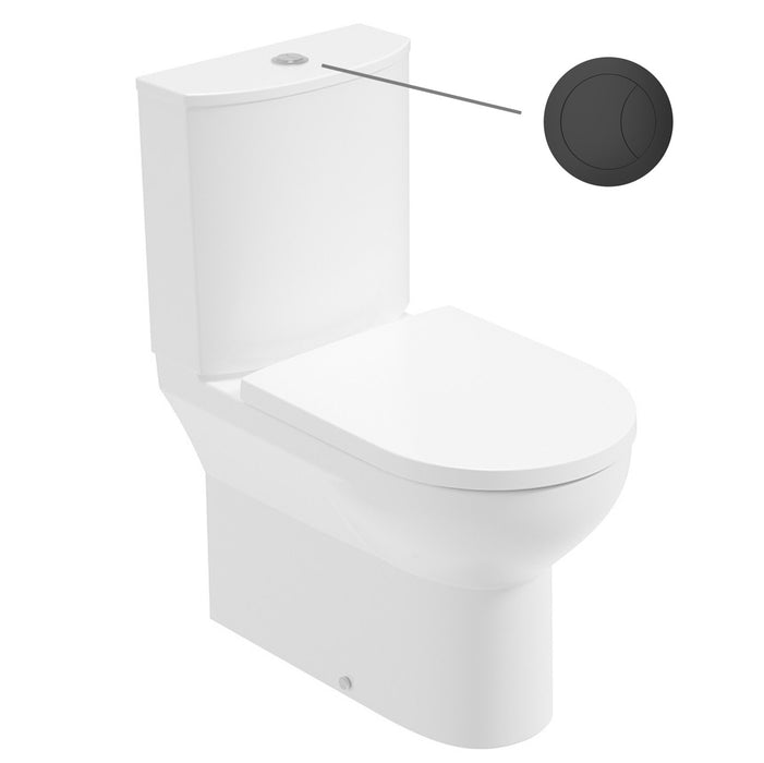 Sonas Eden Rimless Fully Shrouded Close Coupled Toilet with Soft Close Seat