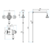 Sonas Elizabeth Shower Kit 1 - Chrome - Shower Sets