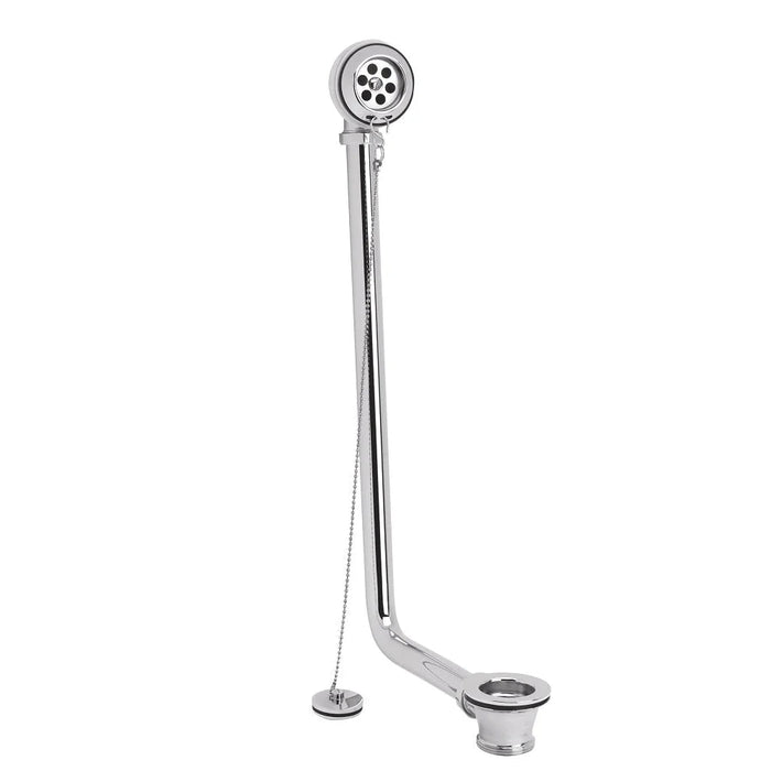 Sonas Exposed Bath Waste with Retaining Plug - Chrome