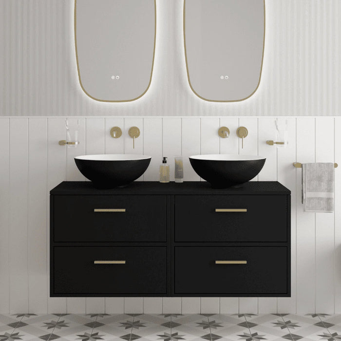 Sonas Finland 1200mm 4 Drawer Wall Hung Vanity Unit With Countertop And Handles