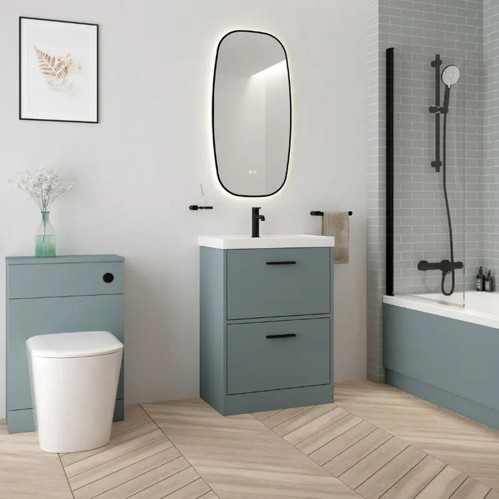 Sonas Finland 2 Drawer Floorstanding Vanity Unit With Basin & Handle