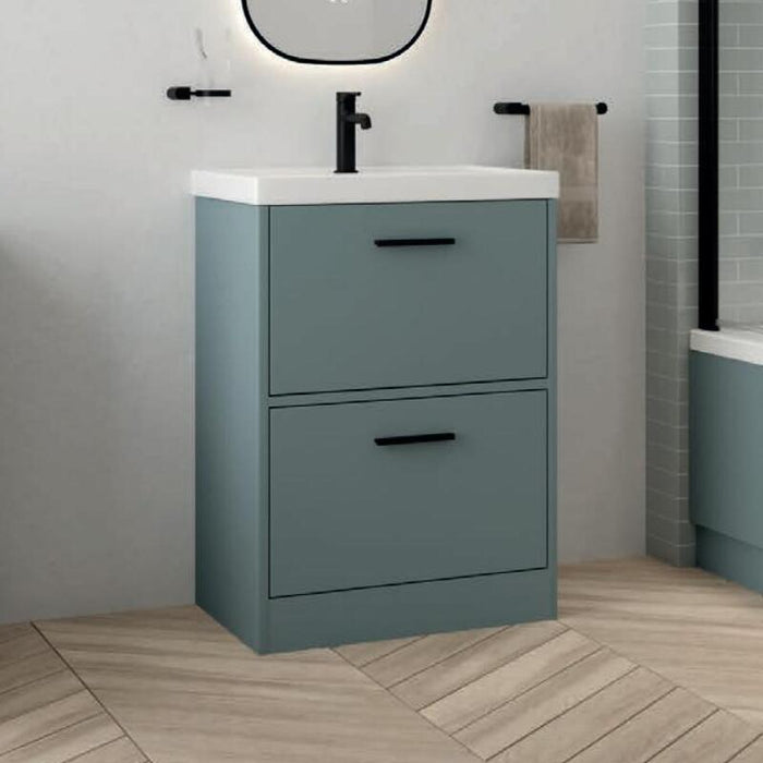 Sonas Finland 2 Drawer Floorstanding Vanity Unit With Basin & Handle