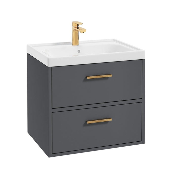 Sonas Finland 2 Drawer Wall Hung Vanity Unit With Basin &