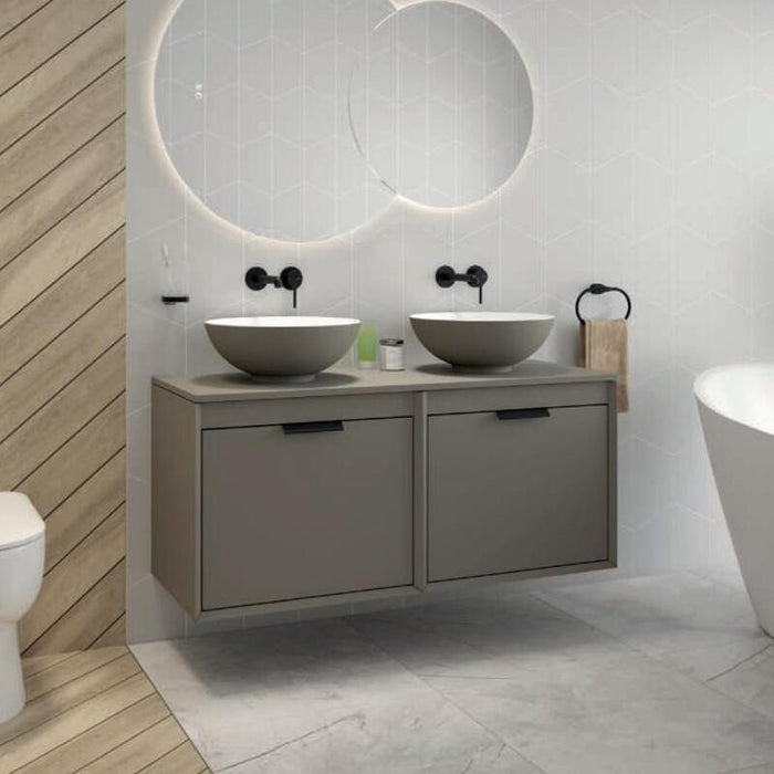 Sonas Fjord 1200mm 4 Drawer Wall Hung Vanity Unit With Countertop And Handle