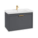 Sonas Fjord 2 Drawer Wall Hung Vanity Unit With Basin &