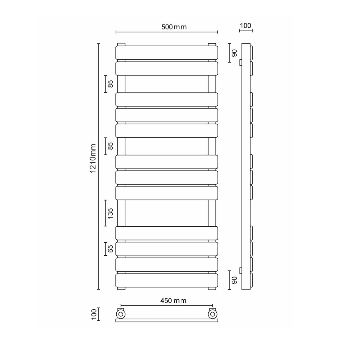 Sonas Forge Designer Heated Towel Rail