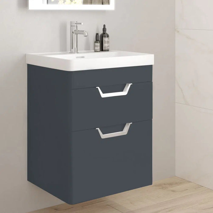 Sonas Freya 2 Drawer Wall Hung Vanity Unit With Basin And Handle