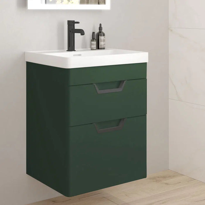 Sonas Freya 2 Drawer Wall Hung Vanity Unit With Basin And Handle