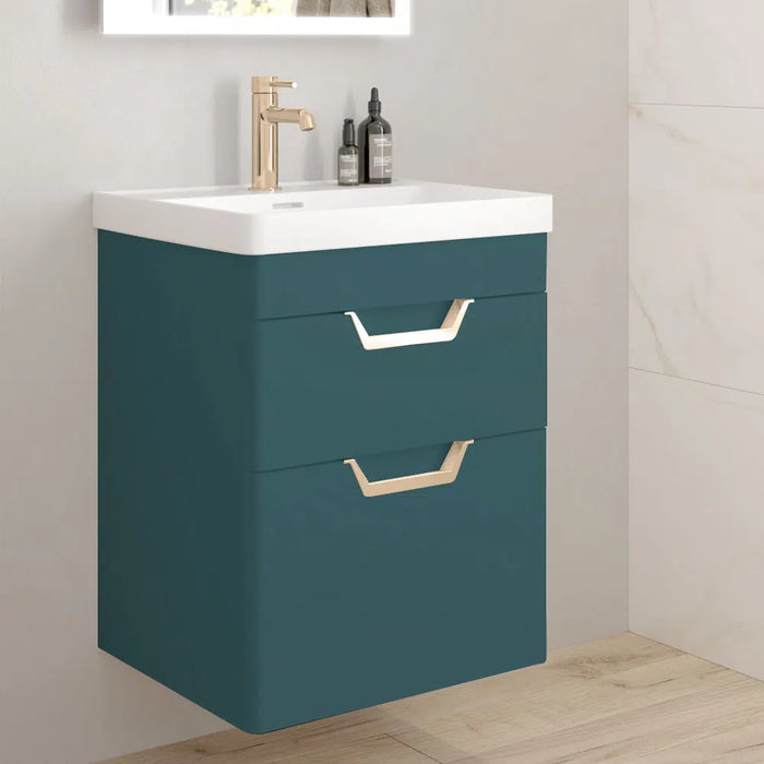 Sonas Freya 2 Drawer Wall Hung Vanity Unit With Basin And Handle