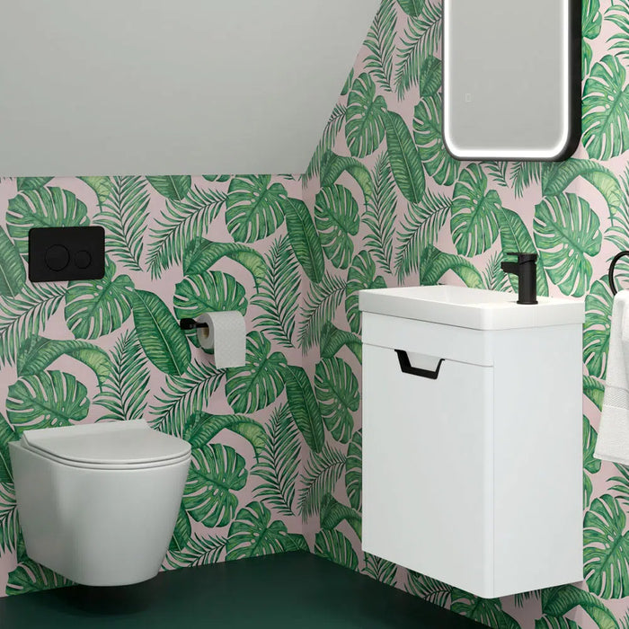 Sonas Freya 550mm 1 Door Wall Hung Vanity Unit With Basin And Handle