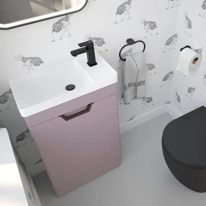 Sonas Freya 550mm 1 Door Floorstanding Vanity Unit With Basin And Handle