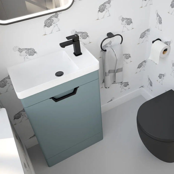 Sonas Freya 550mm 1 Door Floorstanding Vanity Unit With Basin And Handle