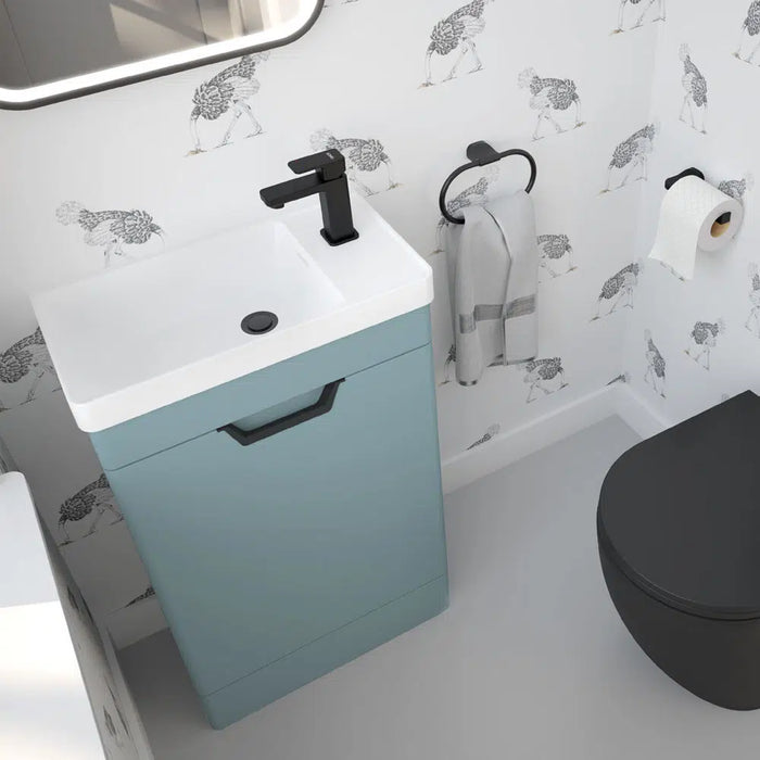Sonas Freya 550mm 1 Door Floorstanding Vanity Unit With Basin And Handle