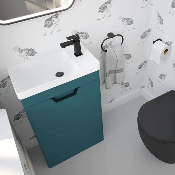 Sonas Freya 550mm 1 Door Floorstanding Vanity Unit With Basin And Handle