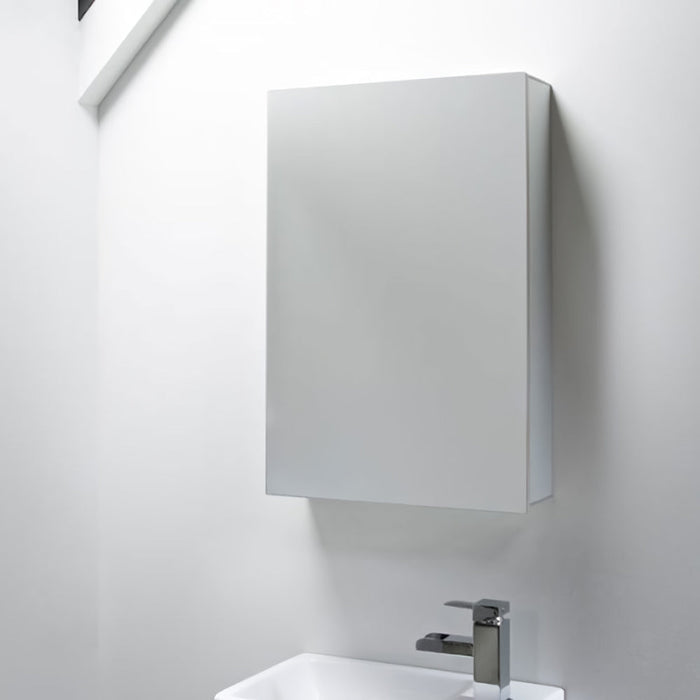 Sonas Hampton 1 Door Mirror Cabinet - White - 620mm x 400mm