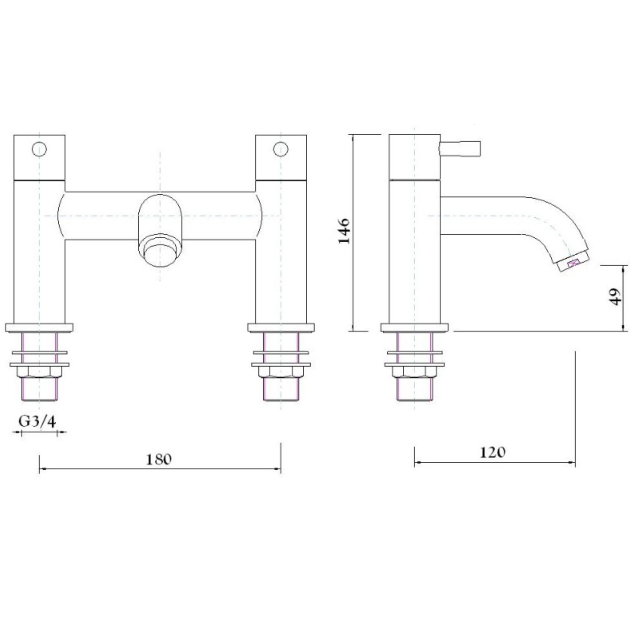 Sonas Harrow Bath Filler Tap