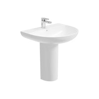 Sonas Horizon Round Basin With Full Pedestal 1 Tap Hole