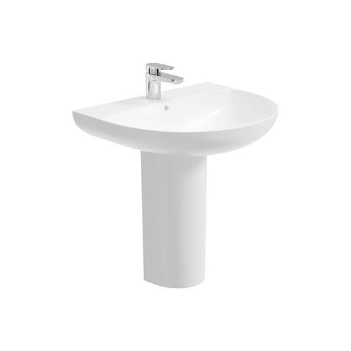 Sonas Horizon Round Basin With Full Pedestal 1 Tap Hole
