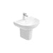 Sonas Horizon Round Basin With Semi Pedestal 1 Tap Hole -