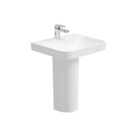 Sonas Horizon Square Basin With Full Pedestal 1 Tap Hole