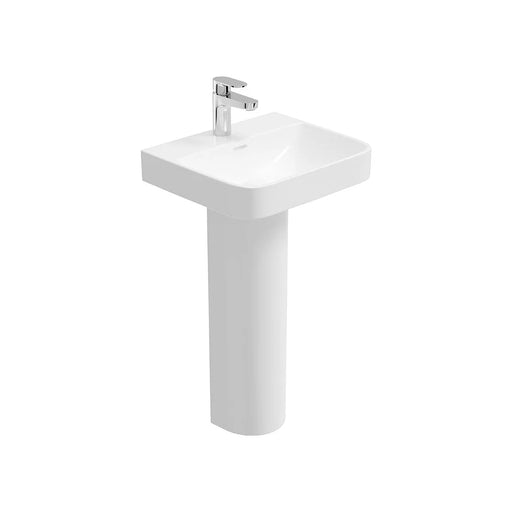 Sonas Horizon Square Basin With Full Pedestal 1 Tap Hole -