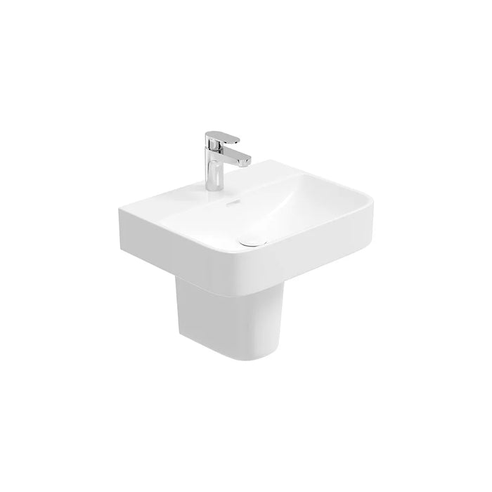 Sonas Horizon Square Basin With Semi Pedestal 1 Tap Hole -