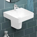 Sonas Horizon Square Basin With Semi Pedestal 1 Tap Hole