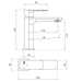 Sonas Inez Deck Mounted Basin Mixer Tap With Waste - Basin