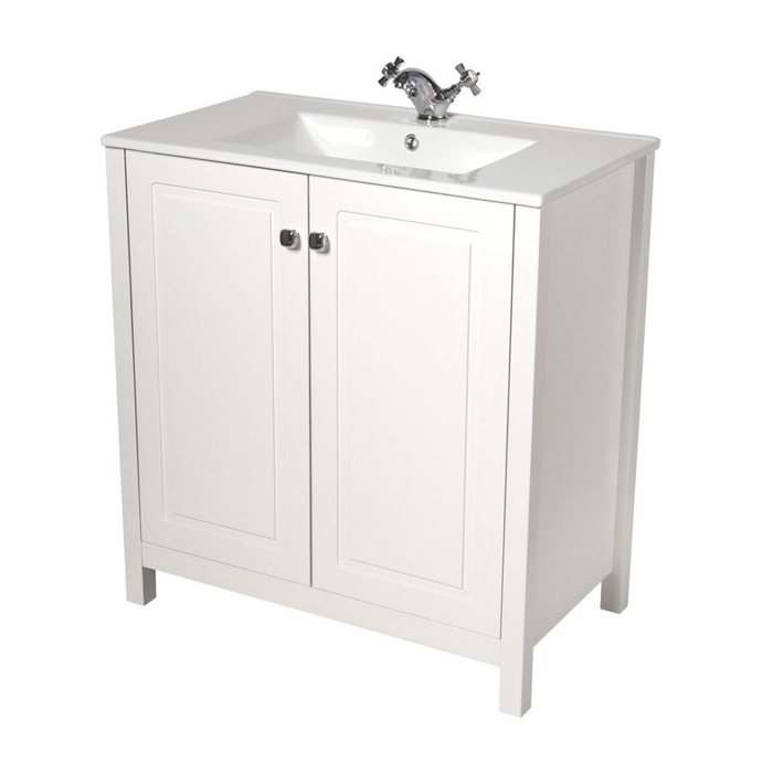 Sonas Kingston Floorstanding Vanity Unit With Basin - Chalk