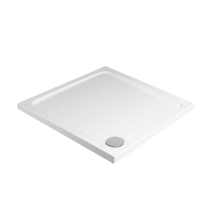 Sonas Kristal Low Profile Square Shower Tray With Waste -