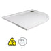 Sonas Kristal Secure Anti Slip Offset Quadrant Shower Tray