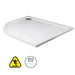 Sonas Kristal Secure Anti Slip Offset Quadrant Shower Tray