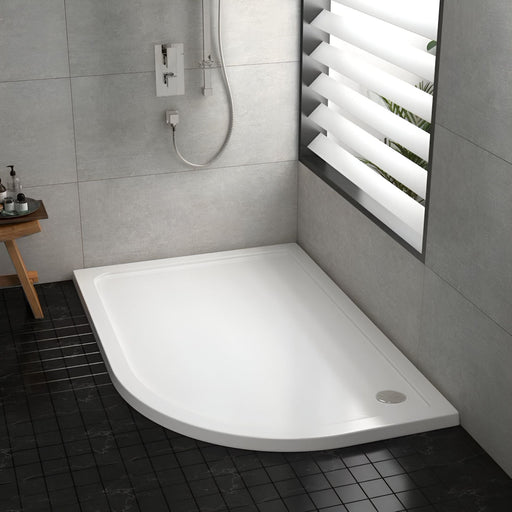 Sonas Kristal Secure Anti Slip Offset Quadrant Shower Tray