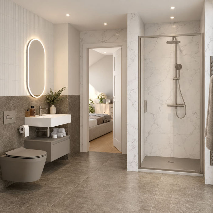 Sonas Living 8mm Recessed Infold Shower Door