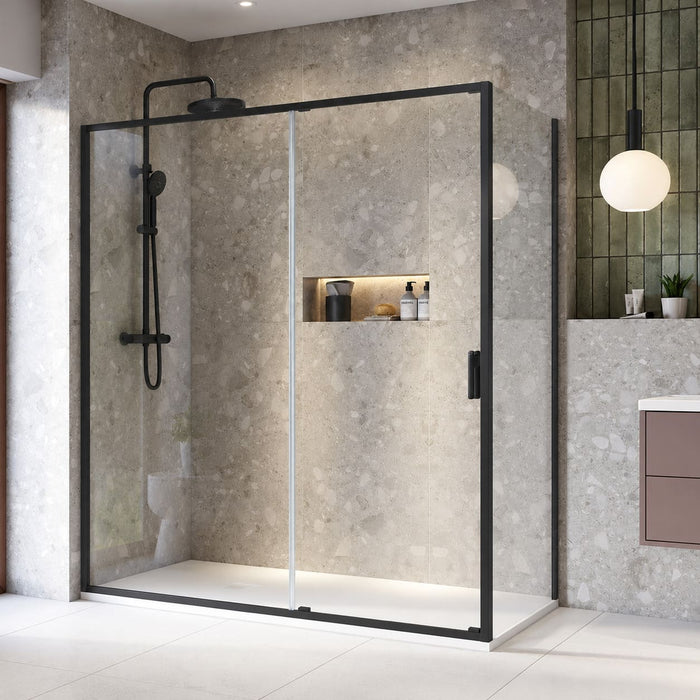 Sonas Living 8mm Sliding Shower Door with Side Panel
