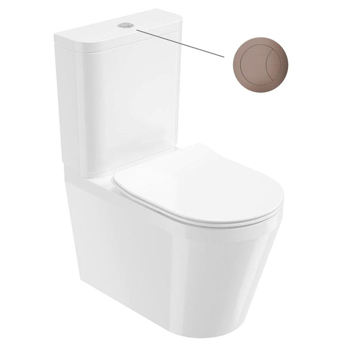 Sonas Living Fully Shrouded Close Coupled Toilet with Soft Close Seat and Cistern