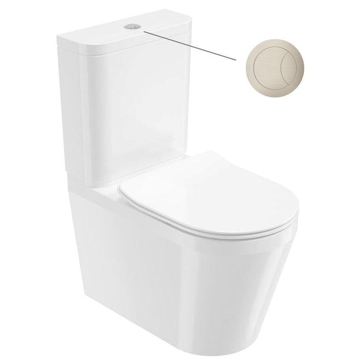 Sonas Living Fully Shrouded Close Coupled Toilet with Soft Close Seat and Cistern