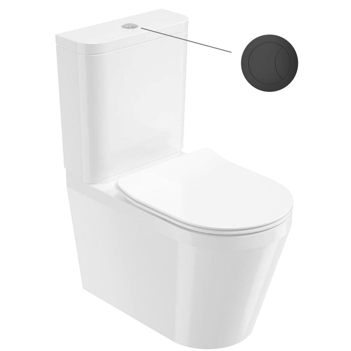 Sonas Living Fully Shrouded Close Coupled Toilet with Soft Close Seat and Cistern