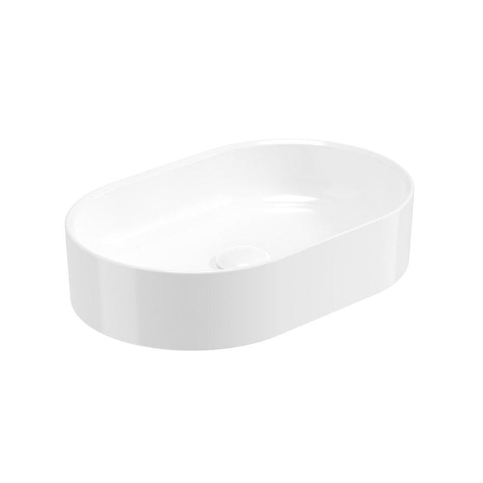 Sonas Living Oval Countertop Basin & Waste - Gloss White