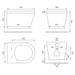 Sonas Living Wall Hung Toilet With Soft Close Seat - Wall