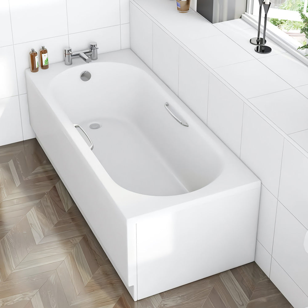 Sonas Lotus Single Ended Bath With Grips 1700mm x 700mm