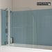 Sonas Lunar Radius Hinged Bathscreen With Towel Rail