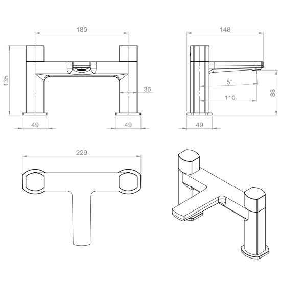 Sonas Luta Bath Filler