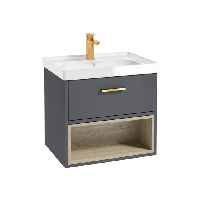 Sonas Malmo 1 Drawer Wall Hung Vanity Unit With Basin