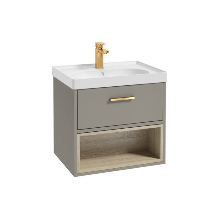 Sonas Malmo 1 Drawer Wall Hung Vanity Unit With Matt Finish