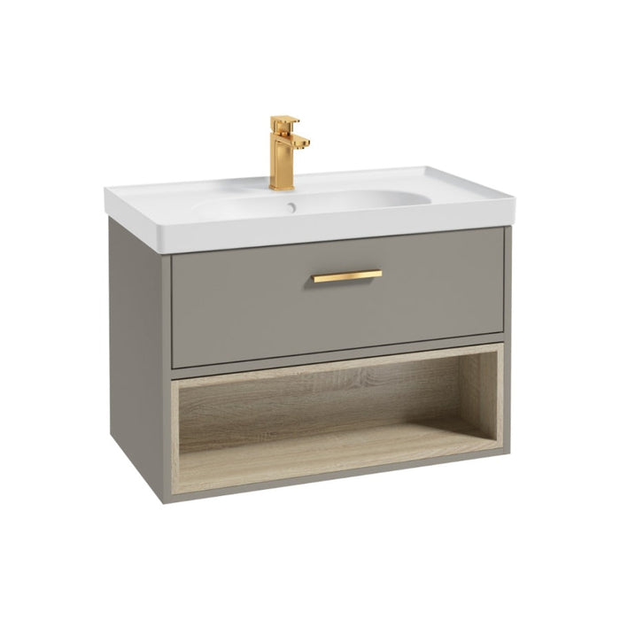 Sonas Malmo 1 Drawer Wall Hung Vanity Unit With Matt Finish