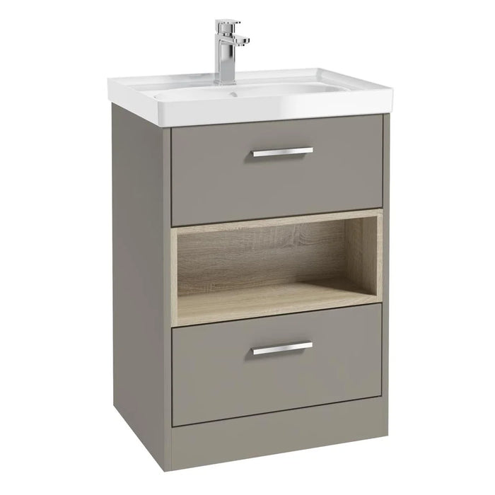 Sonas Malmo 2 Drawer Floorstanding Vanity Unit With Basin