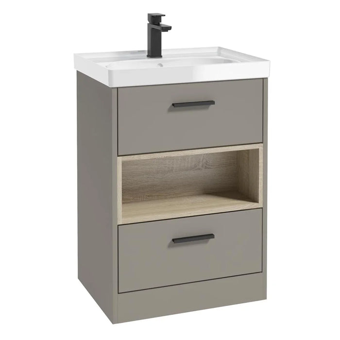 Sonas Malmo 2 Drawer Floorstanding Vanity Unit With Basin