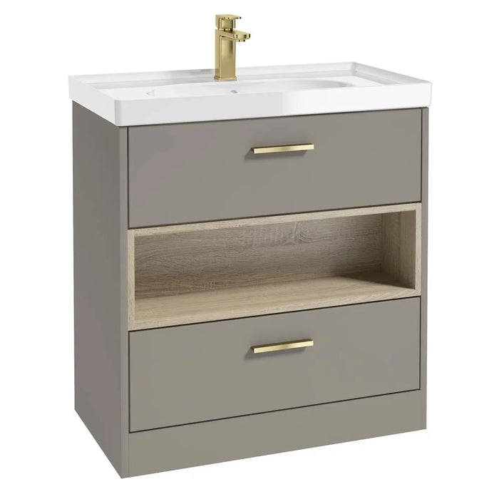 Sonas Malmo 2 Drawer Floorstanding Vanity Unit With Basin