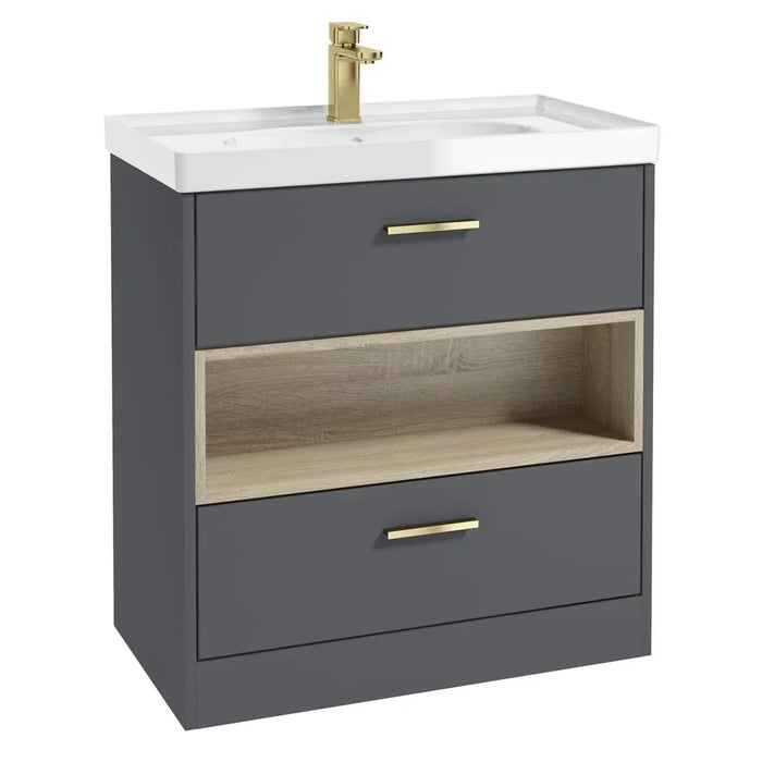 Sonas Malmo 2 Drawer Floorstanding Vanity Unit With Basin